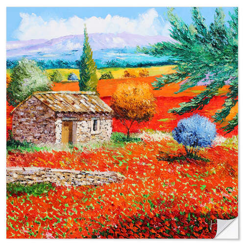 Vinilo para la pared Among the Poppies