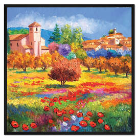 Gerahmter Kunstdruck Lourmarin