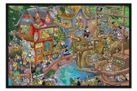 Gerahmter Kunstdruck Pontcheffs Hafen