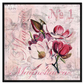 Gerahmter Kunstdruck Magnolie