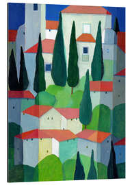 Magnettafel Toskanisches Dorf