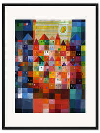 Gerahmter Kunstdruck Kastenstadt am Mittag