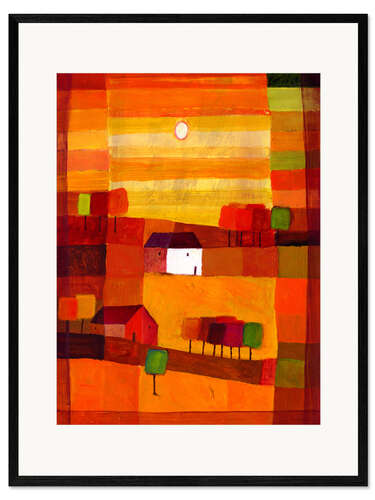 Ingelijste kunstdruk Autumn sun II