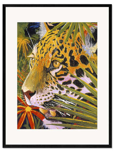 Framed art print Jaguar jungle