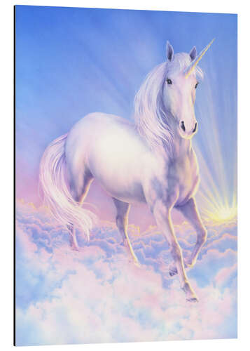 Tableau en aluminium Licorne onirique