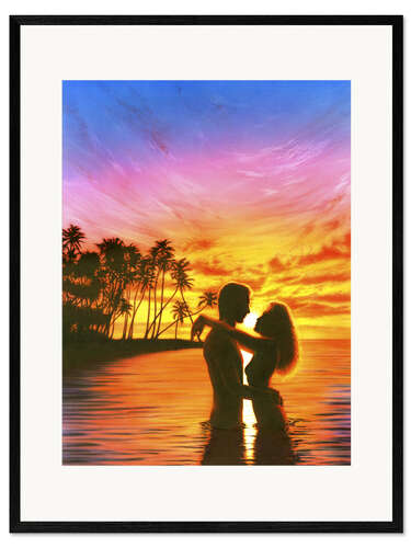 Innrammet kunsttrykk Sun lovers