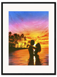 Innrammet kunsttrykk Sun lovers