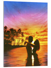 Tableau en plexi-alu Sun lovers