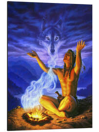 Aluminium print Spirit of the Wolf