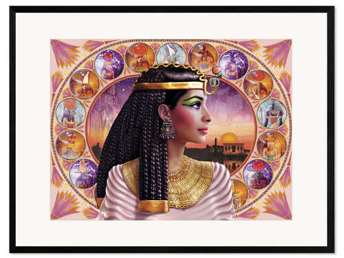 Stampa artistica con cornice Cleopatra