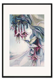 Gerahmter Kunstdruck Glückliche Kolibris