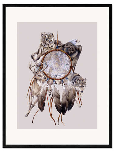 Kehystetty taidepainatus Dream catcher