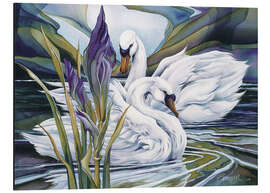 Magnettafel Schwanliebe