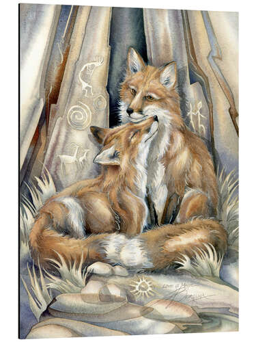 Alumiinitaulu Foxes