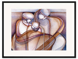 Gerahmter Kunstdruck Die Familie