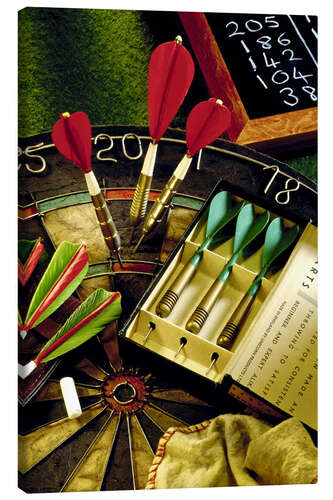 Canvas print Darts
