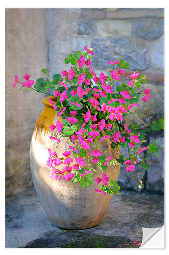 Naklejka na ścianę Pink Patio Flowers 