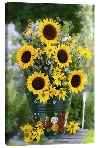 Tableau sur toile Bouquet de tournesols