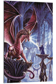 Magnettafel Der Zauberer gegen den Drachen