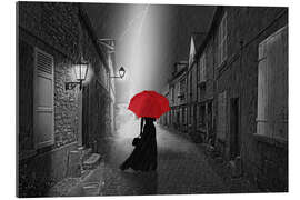 Gallery print The woman with the red umbrella