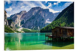 Quadro em plexi-alumínio O Lago de Braies