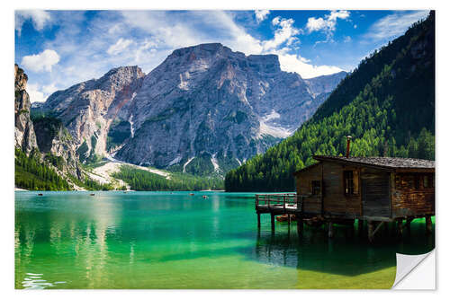 Wall sticker Lake Prags, South Tyrol