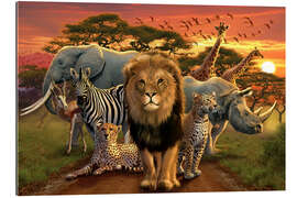 Quadro em plexi-alumínio African beasts