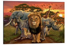 Magnettafel Afrikanische Tiere