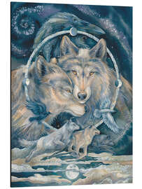 Magnettafel Wölfe