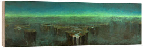 Wood print mystic morningrise (LL3)