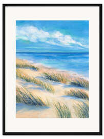 Gerahmter Kunstdruck Blick aufs Meer