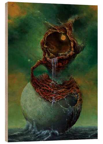 Cuadro de madera The taste of water