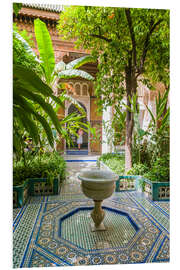 PVC-tavla Bahia Palace in Marrakech