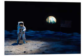 Tableau en PVC Astronaute sur la Lune