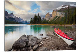 Gallery print Kayak on the mountain lake