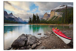 Magnettafel Kajak am Bergsee