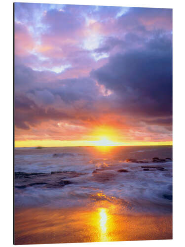 Aluminium print Evening at the Sunset Cliffs