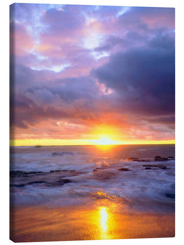 Leinwandbild Abend an den Sunset Cliffs