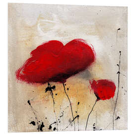 Foam board print Poppies I