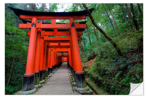 Muursticker Torii gates in Kyoto