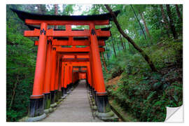 Wandsticker Torii-Tore in Kyoto