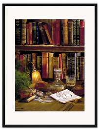 Gerahmter Kunstdruck Briefmarkensammlung