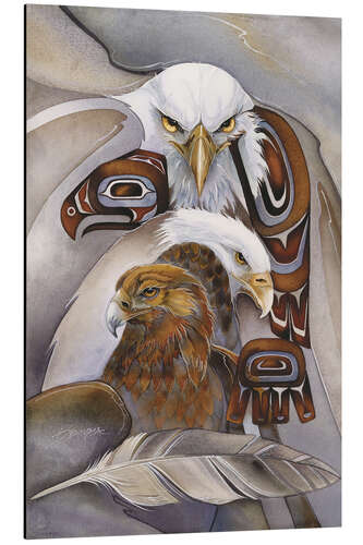 Aluminiumsbilde Eagle spirit