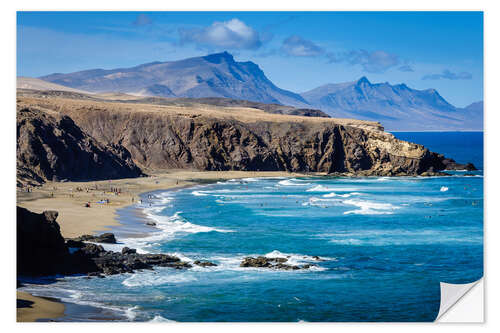 Selvklebende plakat Fuerteventura - La Pared