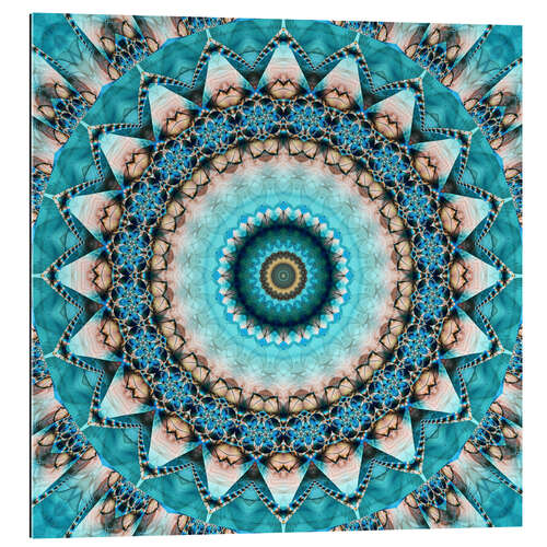 Gallery print Mandala precious stone turquoise