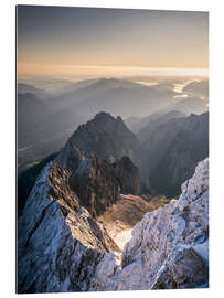 Gallery print View over the Alps from Zugspitze