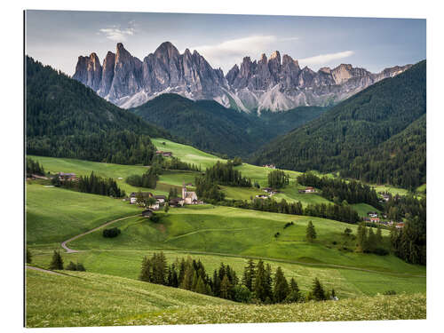 Galleriprint View over Funes in the Dolomites