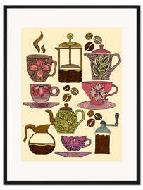 Gerahmter Kunstdruck Haben Sie etwas Kaffee