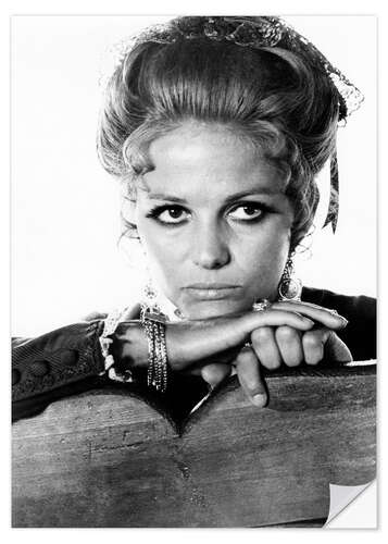 Adesivo murale Claudia Cardinale - C'era una volta il West
