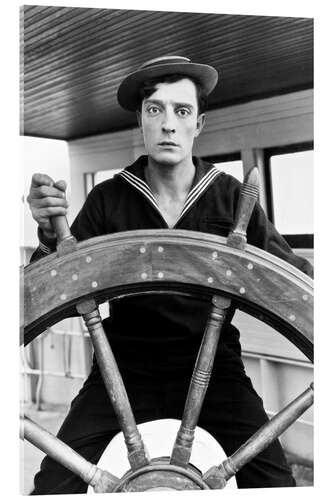 Acrylglasbild Buster Keaton - Der Navigator